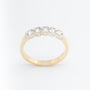 Yellow gold eternity ring with brilliant-cut diamonds