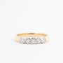 Yellow gold eternity ring with brilliant-cut diamonds