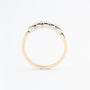 Yellow gold eternity ring with brilliant-cut diamonds
