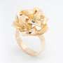 Geel gouden knoop ring