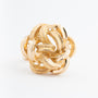 Geel gouden knoop ring
