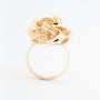 Geel gouden knoop ring