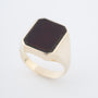 Geel gouden heren ring met een carneool