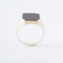 Geel gouden heren ring met een carneool