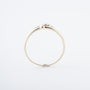 Yellow gold ring with a brilliant-cut diamond