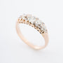 Antique yellow gold eternity ring with brilliant and rose-cut diamonds (BWG)