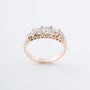 Antique yellow gold eternity ring with brilliant and rose-cut diamonds (BWG)