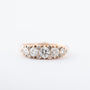 Antique yellow gold eternity ring with brilliant and rose-cut diamonds (BWG)