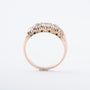 Antique yellow gold eternity ring with brilliant and rose-cut diamonds (BWG)