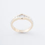 White/yellow gold ring with brilliant-cut diamonds