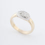 Geel gouden ring met briljanten