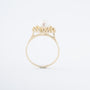 Yellow gold ring with cultured pearl
