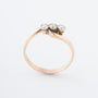 Antique yellow gold ring with brilliant-cut diamonds