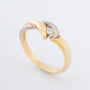 Witgouden/geelgouden ring met een briljant