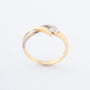 Witgouden/geelgouden ring met een briljant
