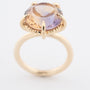 Geelgouden ring met ametrien