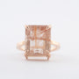 Roségouden ring met rutiel kwarts