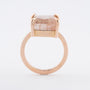 Roségouden ring met rutiel kwarts