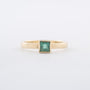 Geelgouden ring met smaragd