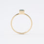Geelgouden ring met smaragd