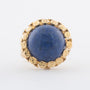 Geelgouden ring met een lapis lazuli