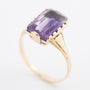 Geelgouden ring met een amethist
