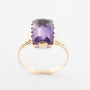 Geelgouden ring met een amethist