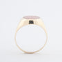 Geelgouden ring met carneool