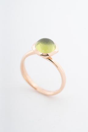 Roségouden ring met peridoot, merk Tamara Comolli