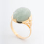 Geelgouden ring met jade