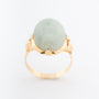 Geelgouden ring met jade
