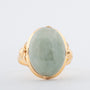 Geelgouden ring met jade