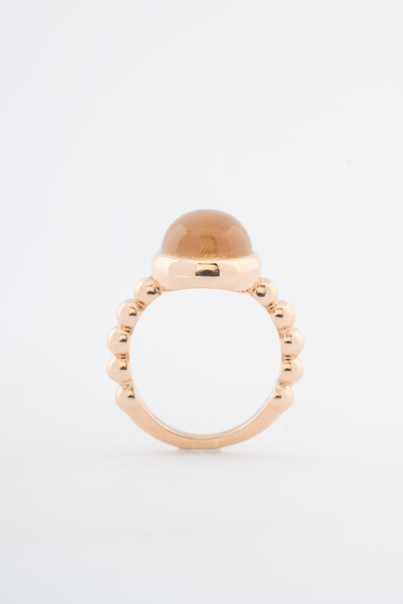 Roségouden ring met citrien van het merk Bron