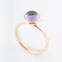 Roségouden ring met een amethist, merk Tamara Comolli