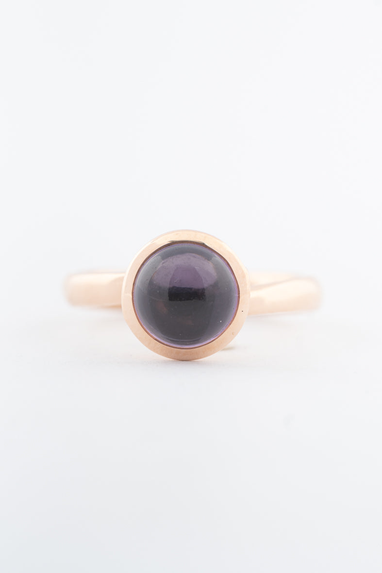 Roségouden ring met een amethist, merk Tamara Comolli