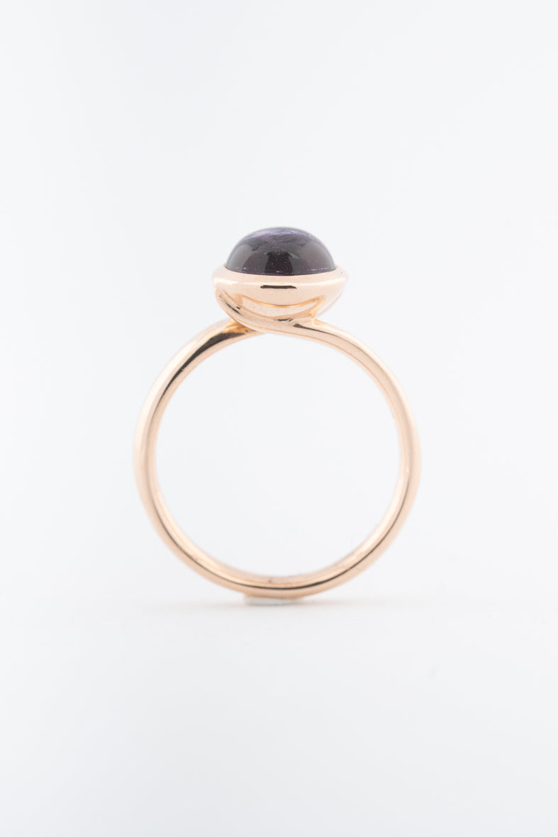 Roségouden ring met een amethist, merk Tamara Comolli