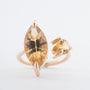 Geelgouden ring met citrienen