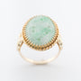 Geelgouden ring met jade