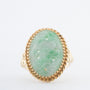 Geelgouden ring met jade