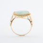 Geelgouden ring met jade