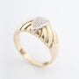 Geelgouden ring met diamanten