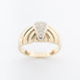 Geelgouden ring met diamanten