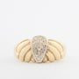 Geelgouden ring met diamanten
