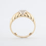 Geelgouden ring met diamanten