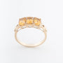 Geelgouden ring met citrienen