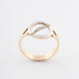 Antique yellow gold Art Nouveau ring with pearls and diamonds