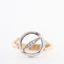 Antique yellow gold Art Nouveau ring with pearls and diamonds
