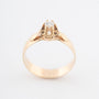 Geelgouden solitaire ring met een briljant