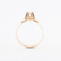 Geelgouden solitaire ring met een briljant