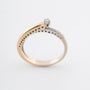 Wit/geelgouden ring met briljanten